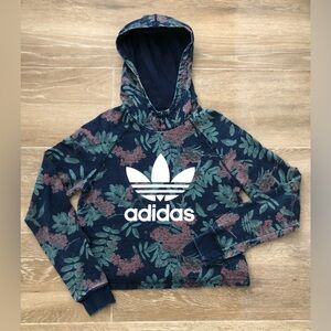 Adidas Originals Kids Multicolor Allover Floral Print Big Kids Hoodie - New